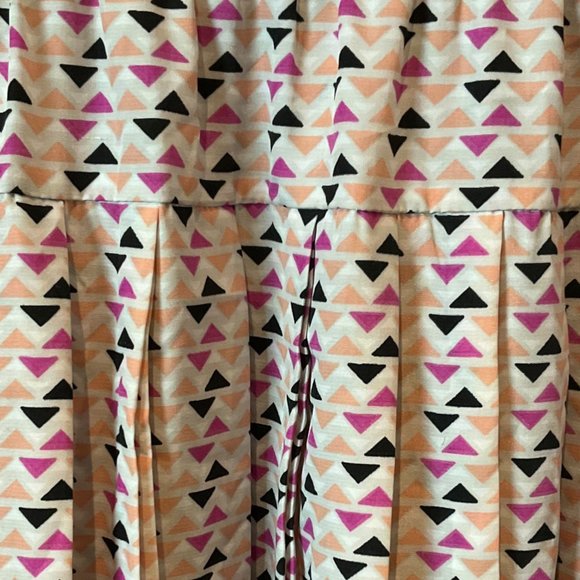 Ace Delivery Pleated Skirt - Geometric Pattern, Boho - Size Medium - Picture 3 of 5